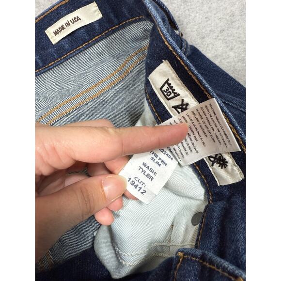 Hiroshi Kato Mens Size 31X27 The Pen Slim Jeans Tyler Wash - Picture 8 of 15